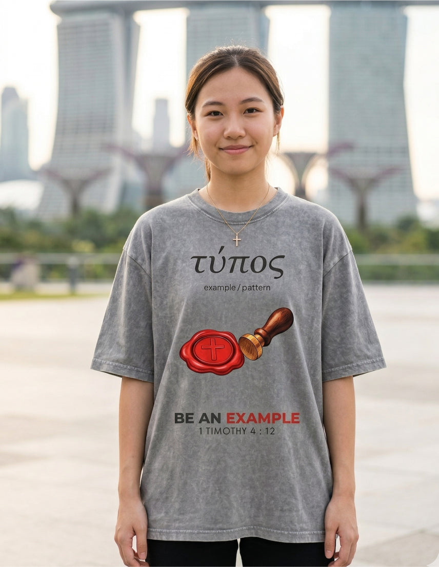 1 Timothy 4:12 "Be An Example" Oversized Graphic Tee